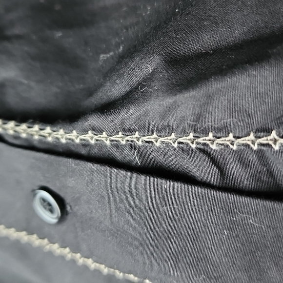 Vintage LOFT Embroidered Trim Button Down Shirt - Picture 3 of 5